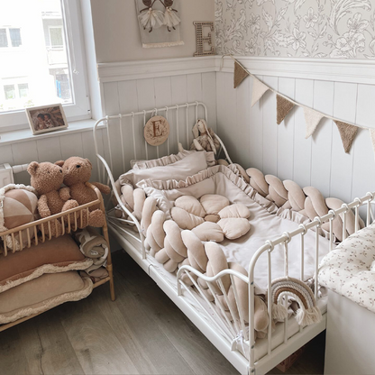 9 Inches Height Custom Handmade Bedding Long Cushion Crib Padding