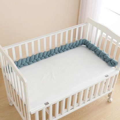 75" / 190cm 3-Knotted Cotton Braided Bedding Long Cushion Crib Padding