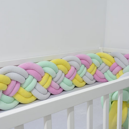 8-Knotted Custom Handmade Bedding Long Cushion Crib Padding