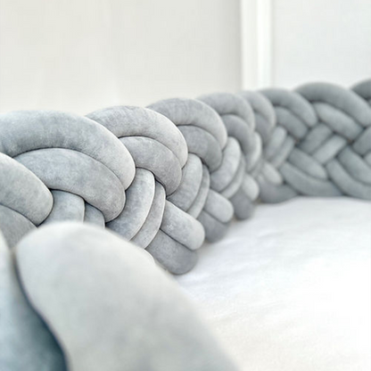 8-Knotted Custom Handmade Bedding Long Cushion Crib Padding