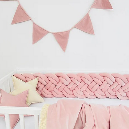8-Knotted Custom Handmade Bedding Long Cushion Crib Padding