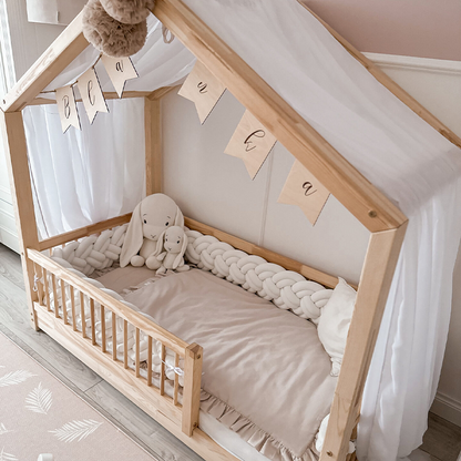 8-Knotted Custom Handmade Bedding Long Cushion Crib Padding