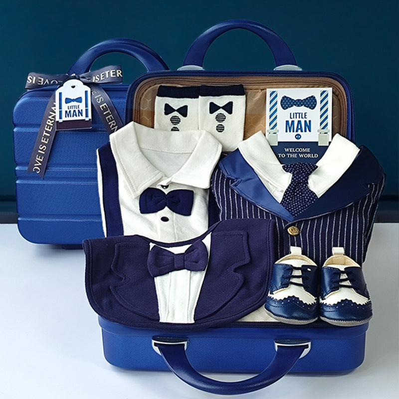 Gentleman Suits Newborn Gift Box 0-18M Baby Cloth Set