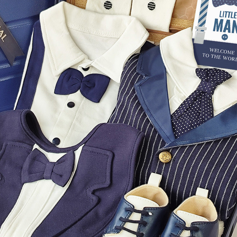 Gentleman Suits Newborn Gift Box 0-18M Baby Cloth Set
