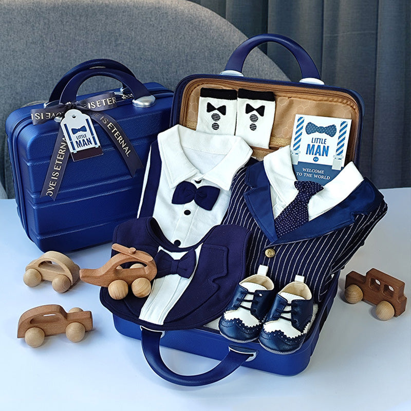 Gentleman Suits Newborn Gift Box 0-18M Baby Cloth Set
