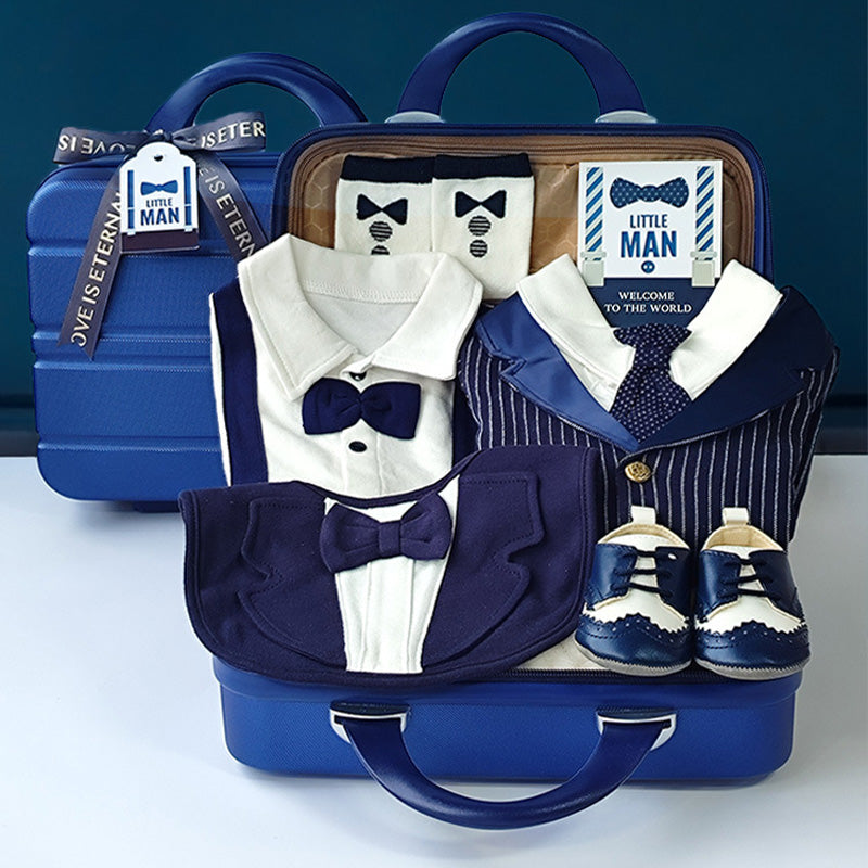 Gentleman Suits Newborn Gift Box 0-18M Baby Cloth Set