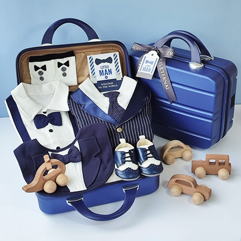 Gentleman Suits Newborn Gift Box 0-18M Baby Cloth Set