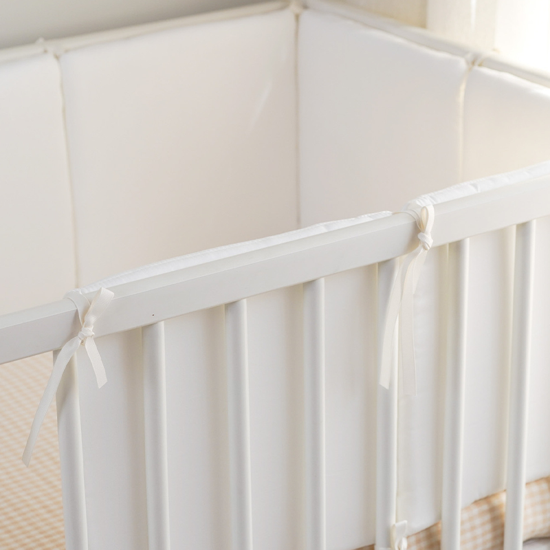 Baby Crib Around Cot Padding 6 Pieces Set 60-count Silk Satin Luxury Soft Protective Cushions