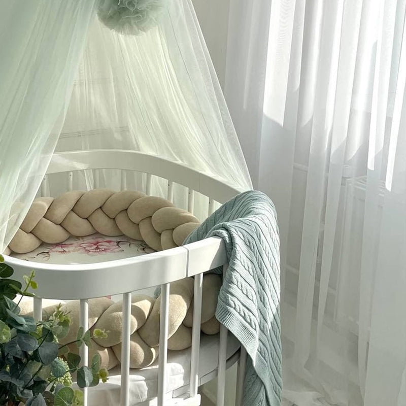3-Knotted Custom Handmade Bedding Long Cushion Crib Padding