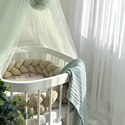 3-Knotted Custom Handmade Bedding Long Cushion Crib Padding