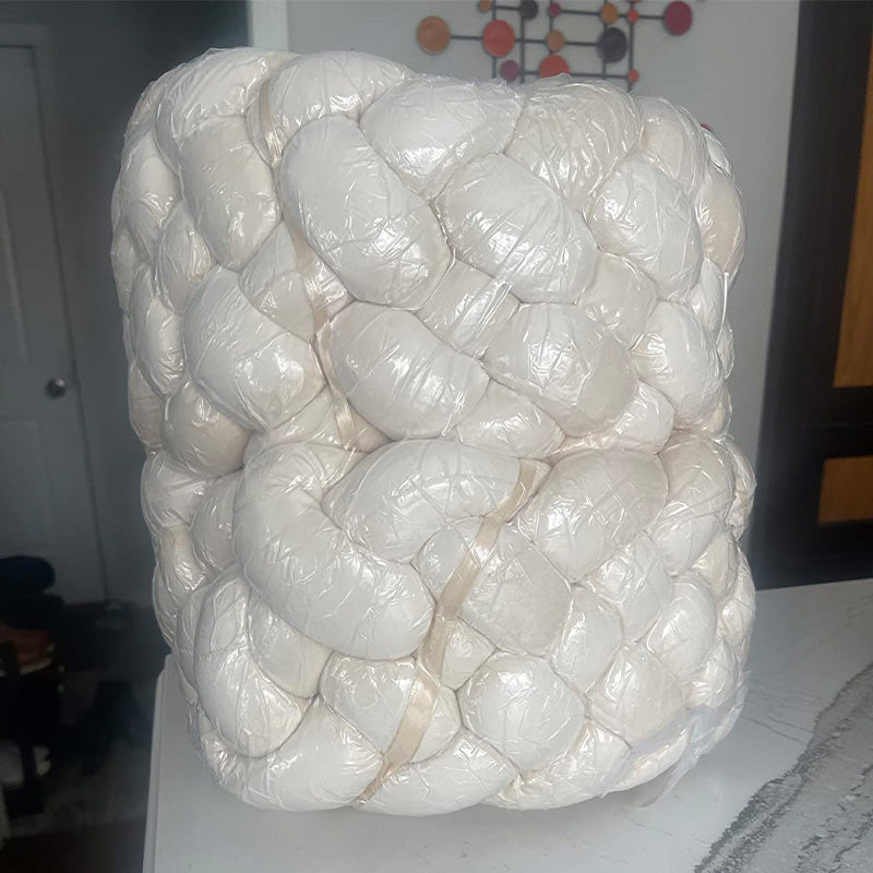 6-Knotted Custom Handmade Bedding Long Cushion Crib Padding