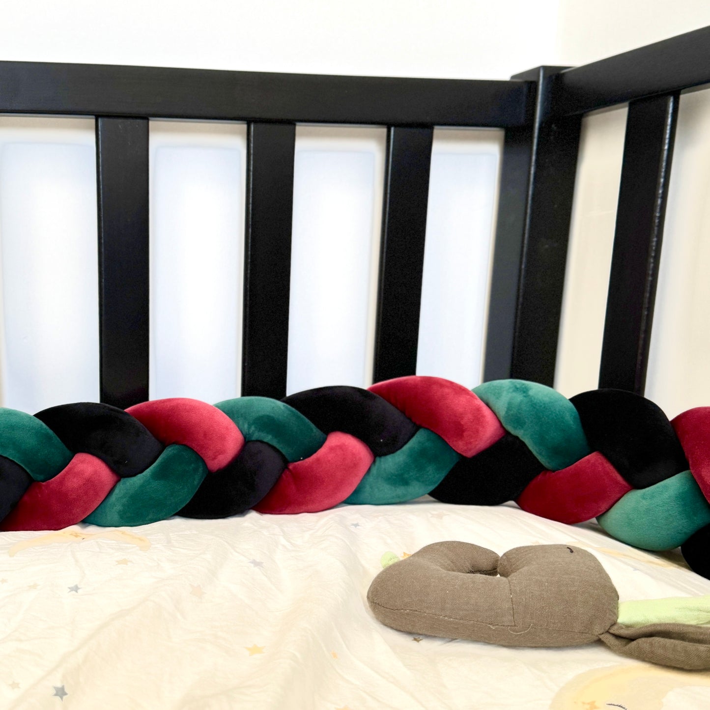 Bed Snake 3-Braided 158 Inches | 400cm Red, Black, Jade Green | Christmas Colors