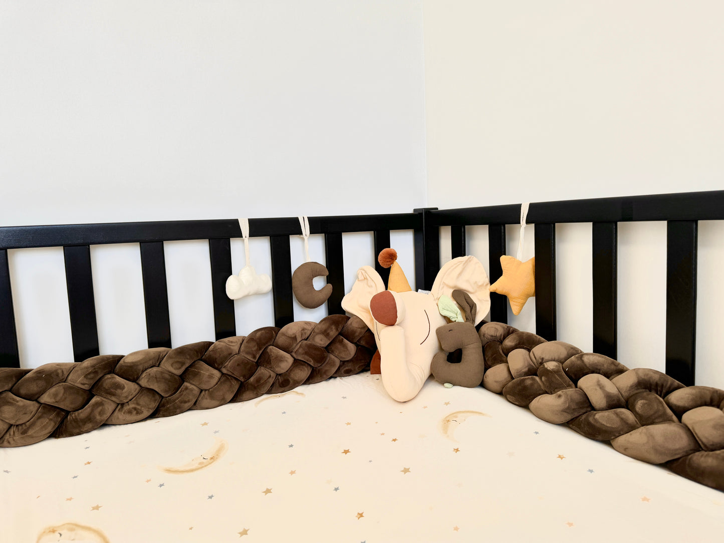 4-Knotted Custom Handmade Bedding Long Cushion Crib Padding