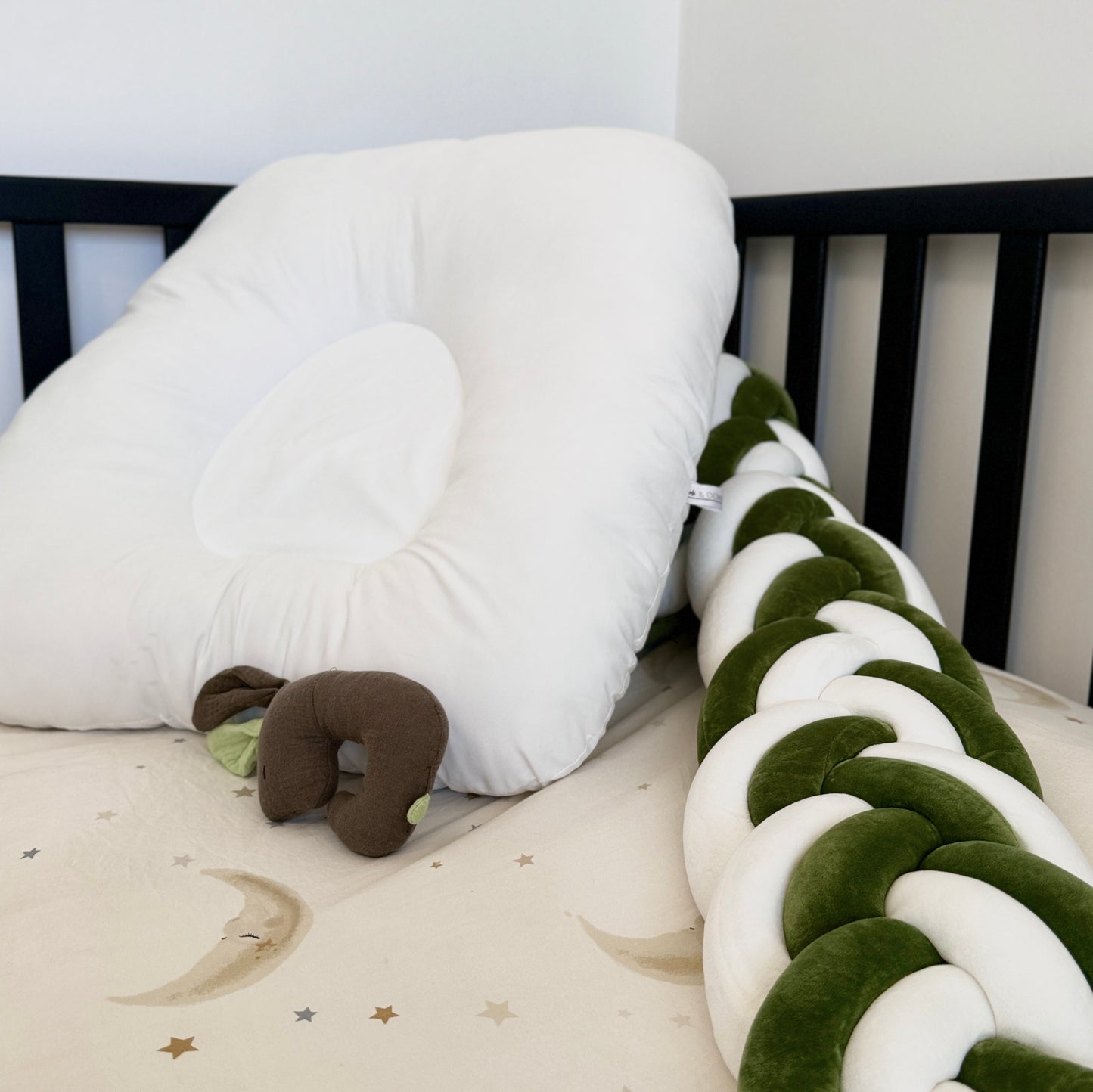 9 Inches Height Custom Handmade Bedding Long Cushion Crib Padding
