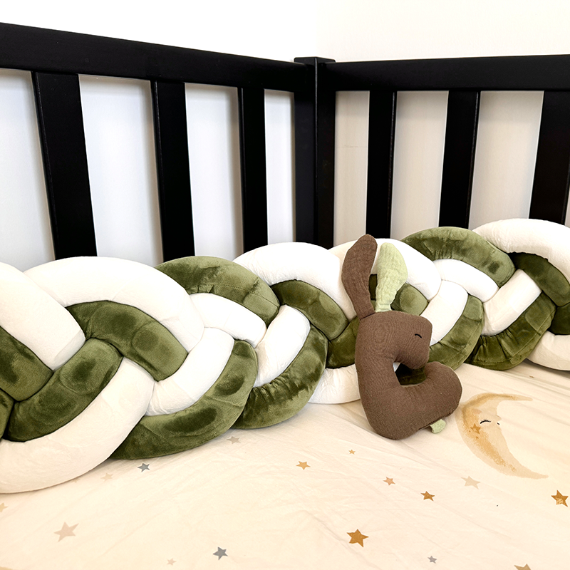 9 Inches Height Custom Handmade Bedding Long Cushion Crib Padding
