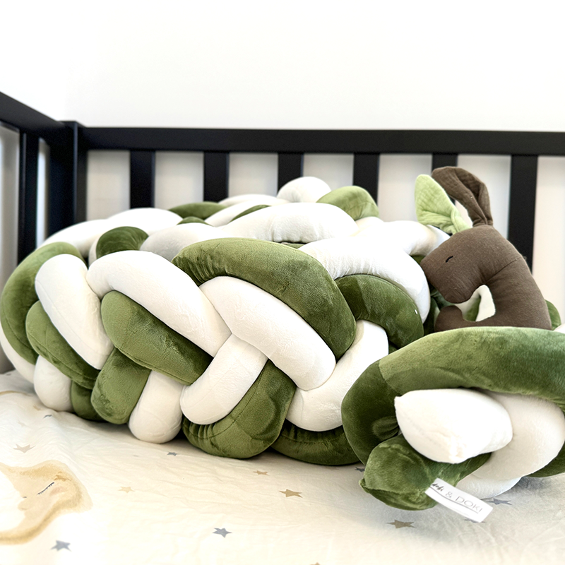 9 Inches Height Custom Handmade Bedding Long Cushion Crib Padding