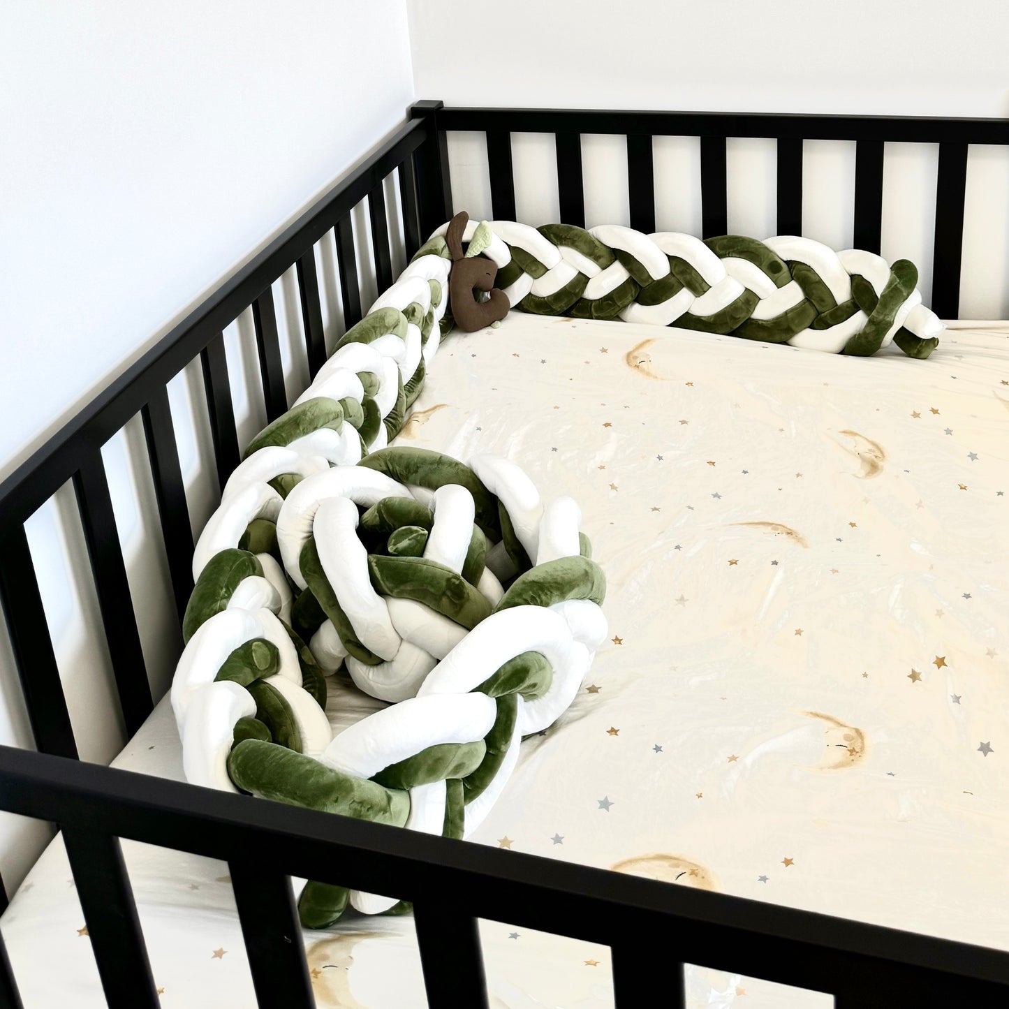 9 Inches Height Custom Handmade Bedding Long Cushion Crib Padding