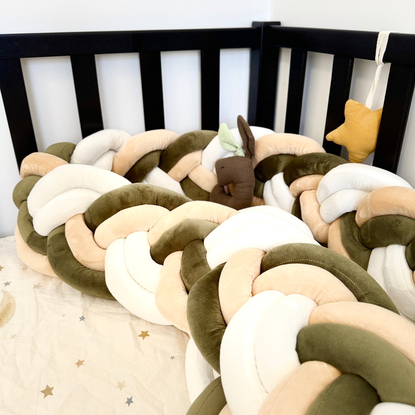 9 Inches Height Custom Handmade Bedding Long Cushion Crib Padding