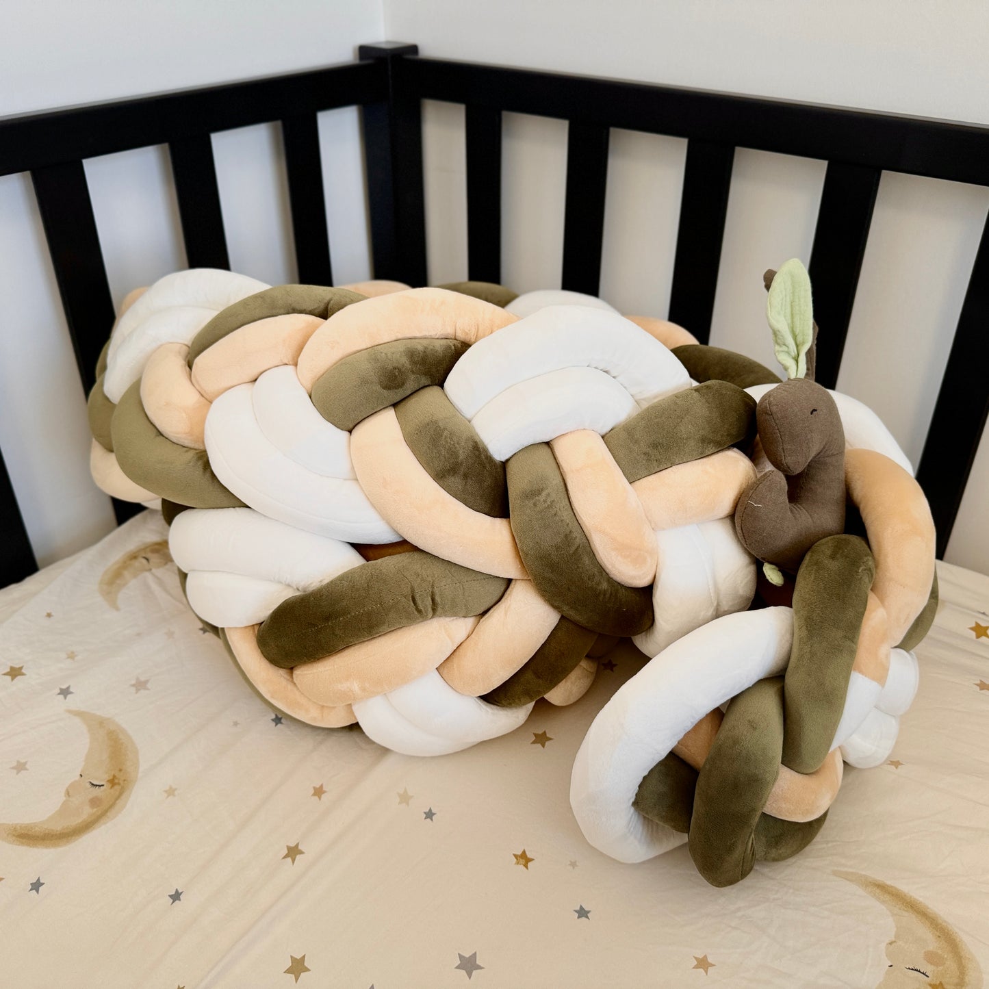 9 Inches Height Custom Handmade Bedding Long Cushion Crib Padding