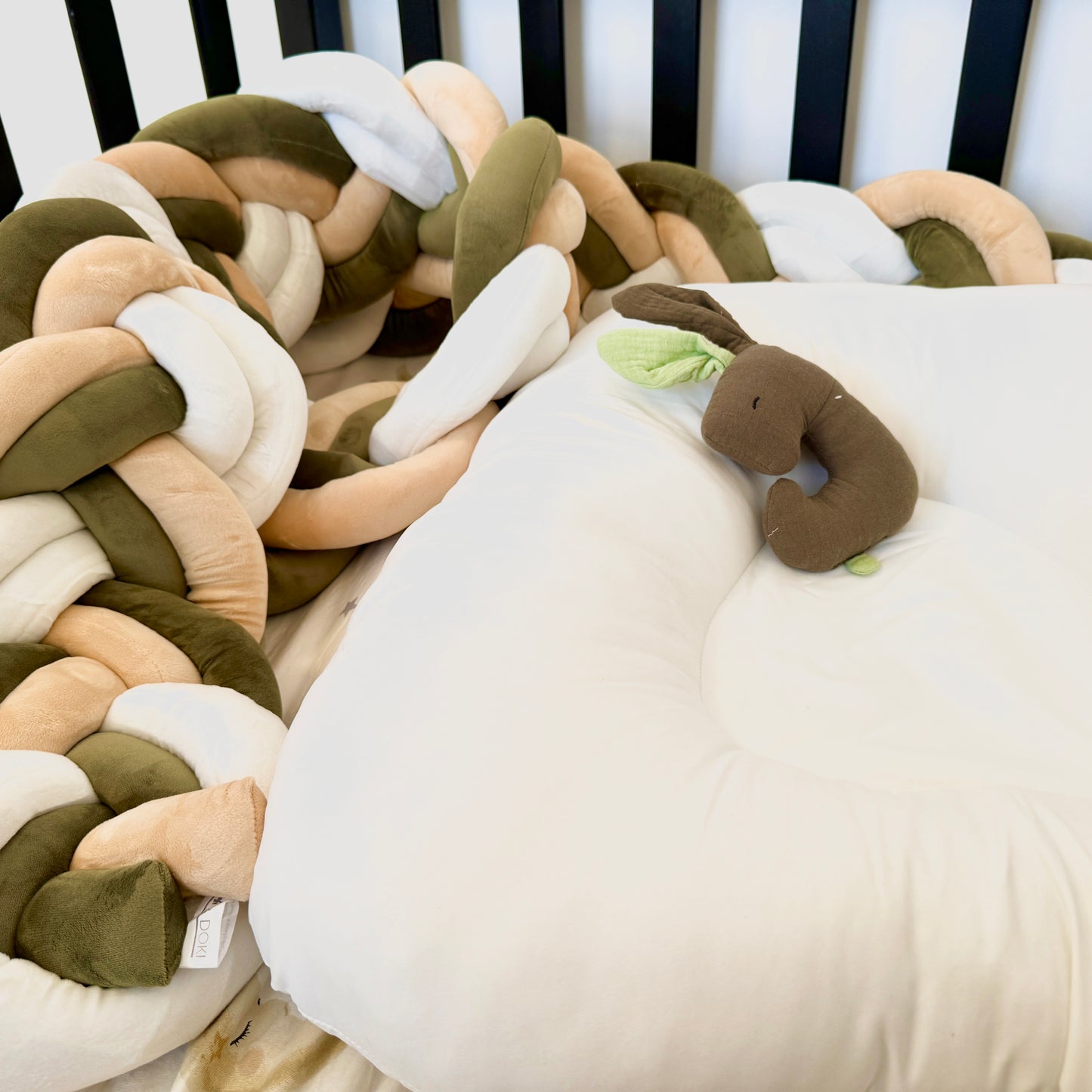 9 Inches Height Custom Handmade Bedding Long Cushion Crib Padding