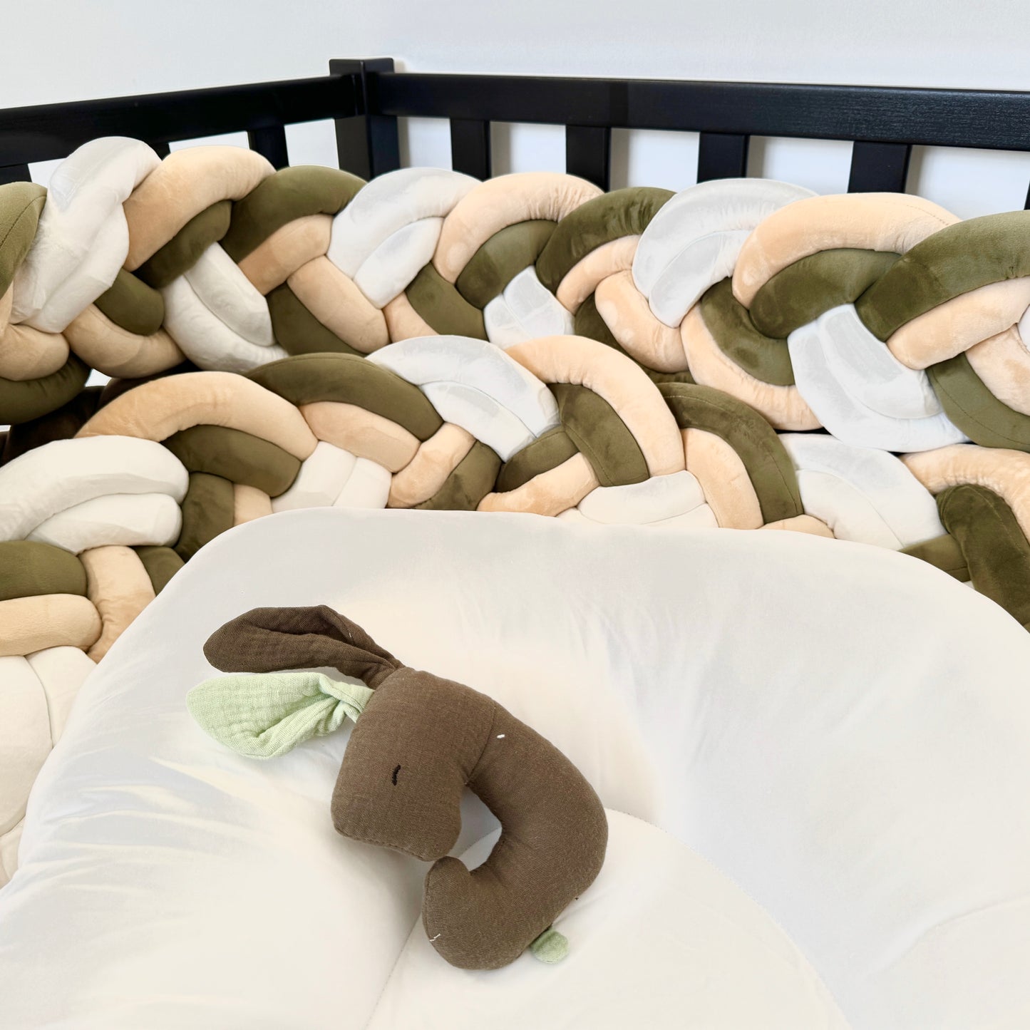 9 Inches Height Custom Handmade Bedding Long Cushion Crib Padding