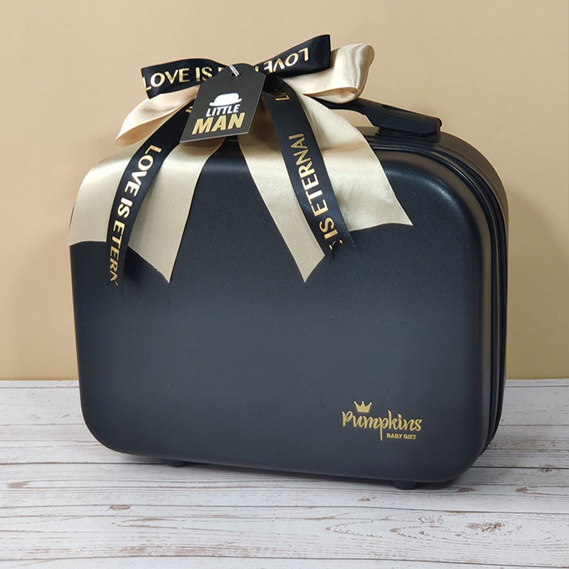 Black Gold Gentleman Suits Newborn Gift Box 0-18M Baby Cloth Set