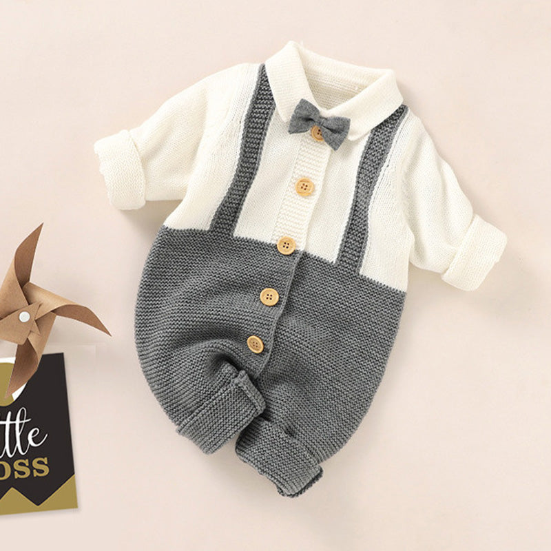 Black Gold Gentleman Suits Newborn Gift Box 0-18M Baby Cloth Set