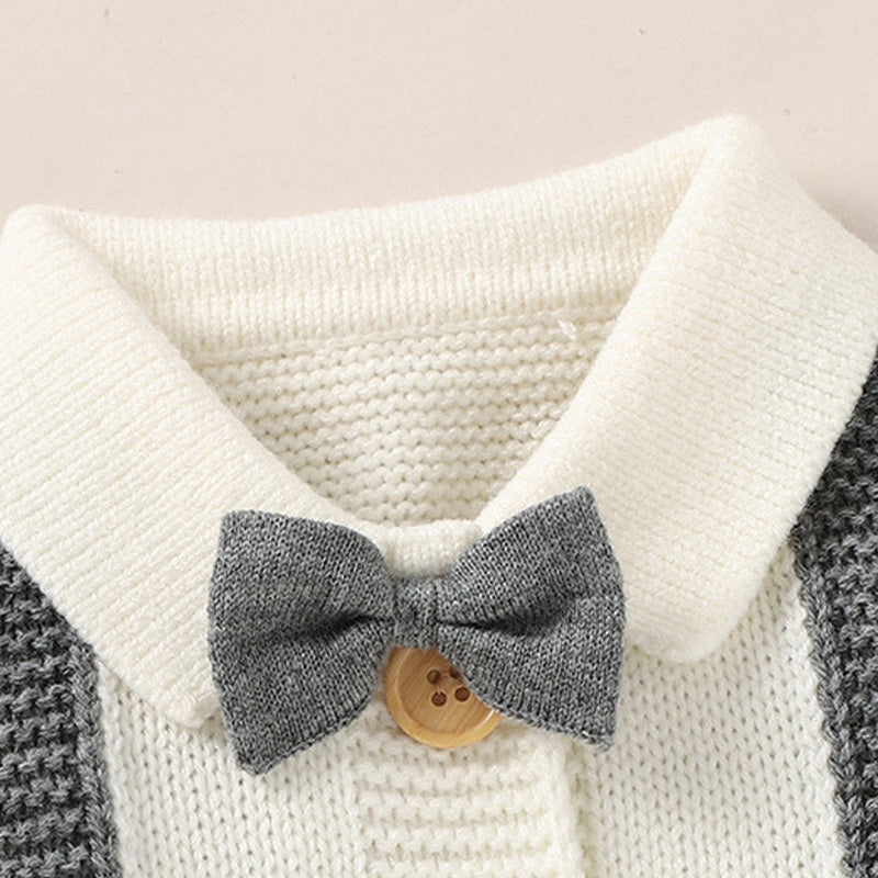 Black Gold Gentleman Suits Newborn Gift Box 0-18M Baby Cloth Set