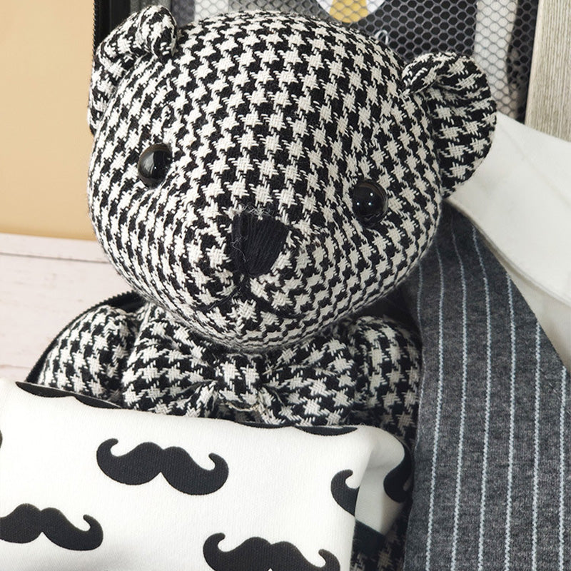 Black Gold Gentleman Suits Newborn Gift Box 0-18M Baby Cloth Set