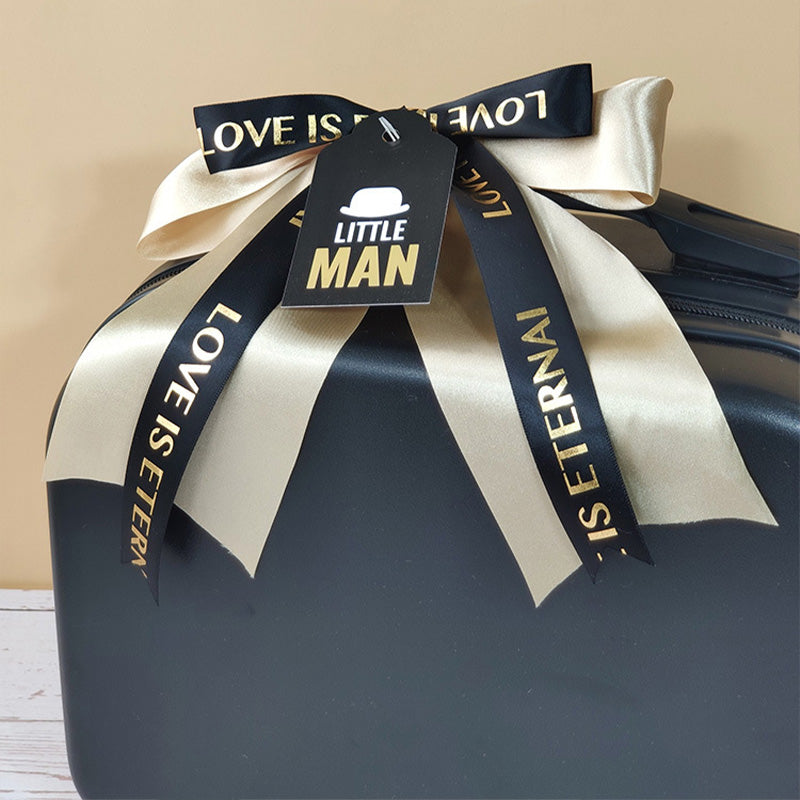Black Gold Gentleman Suits Newborn Gift Box 0-18M Baby Cloth Set