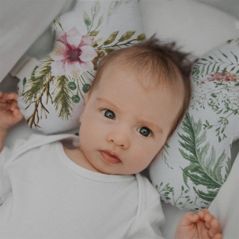 Butterfly-Shaped Pillow Head Support, Mini Pillow, Pram Pillow for New