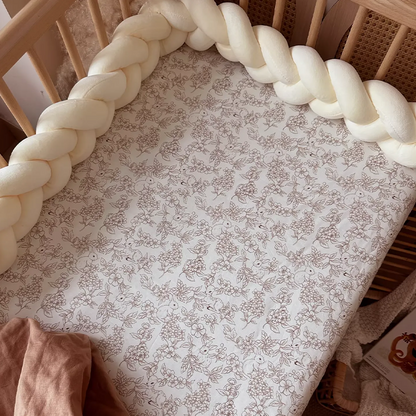 Customizable 100% Cotton Fitted Crib Sheet For Standard Crib