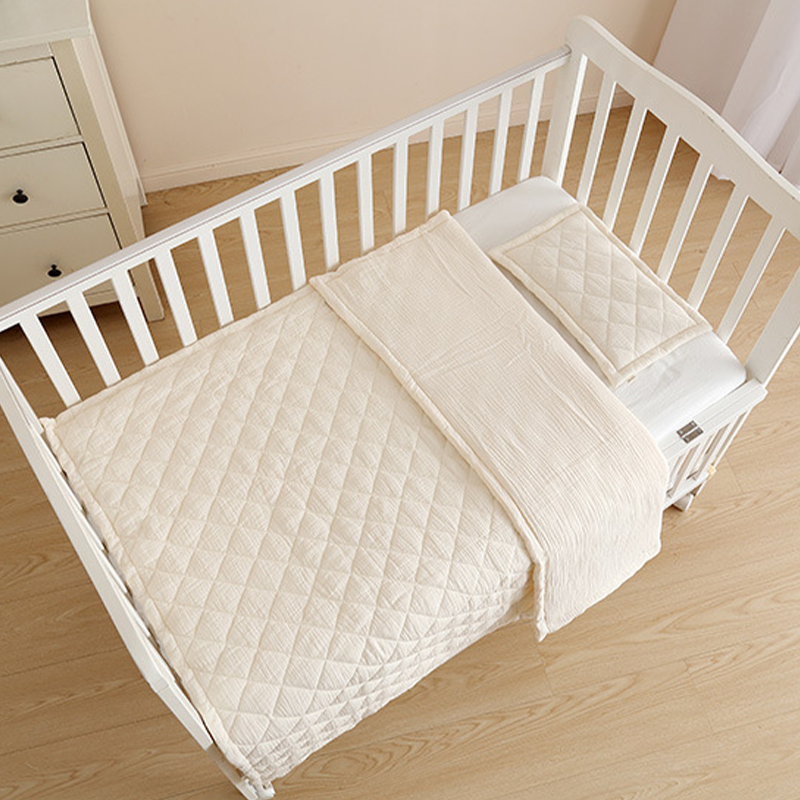 Diamond Quilting with 100% Cotton Baby Blanket & Pillow Ultra Breathable