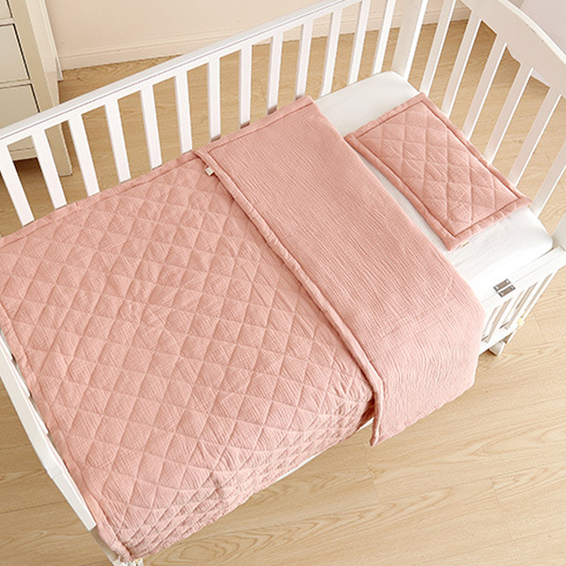 Diamond Quilting with 100% Cotton Baby Blanket & Pillow Ultra Breathable