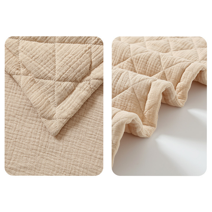 Diamond Quilting with 100% Cotton Baby Blanket & Pillow Ultra Breathable