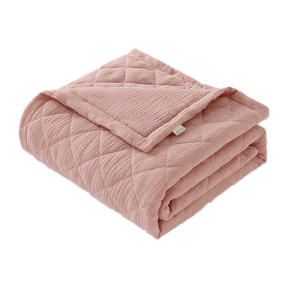 Diamond Quilting with 100% Cotton Baby Blanket & Pillow Ultra Breathable