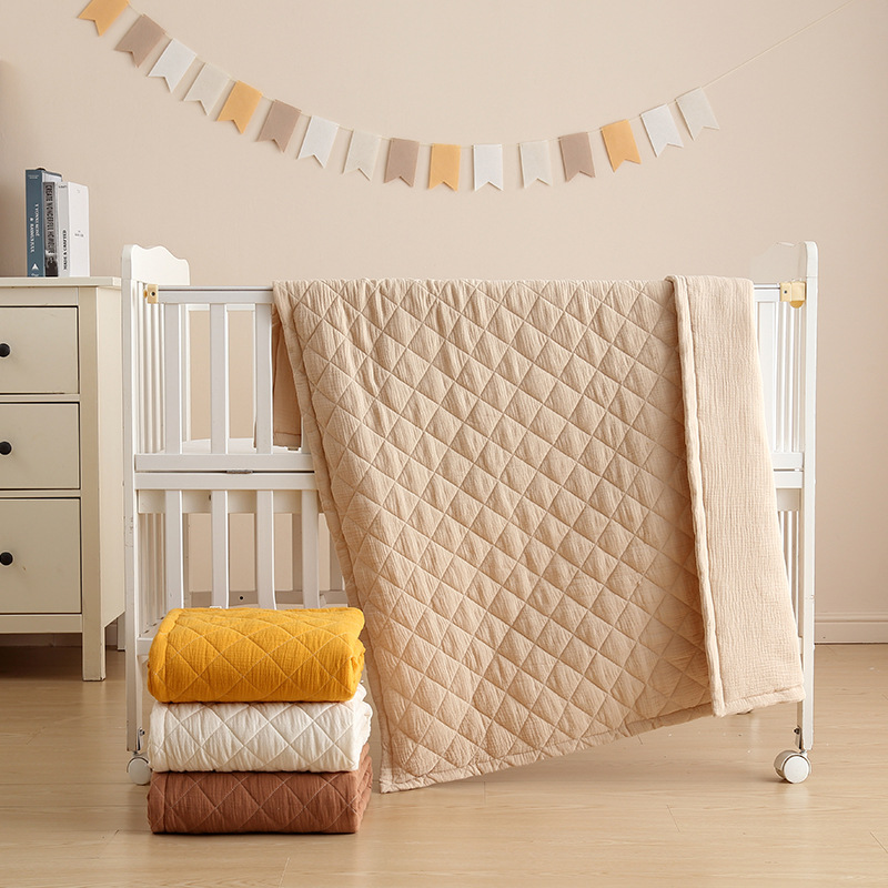 Diamond Quilting with 100% Cotton Baby Blanket & Pillow Ultra Breathable