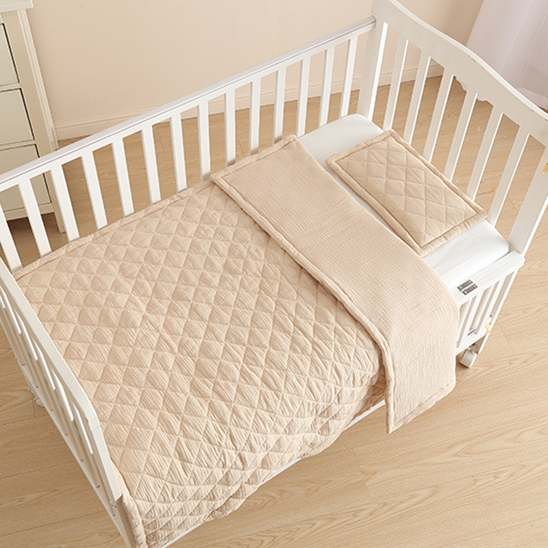 Diamond Quilting with 100% Cotton Baby Blanket & Pillow Ultra Breathable