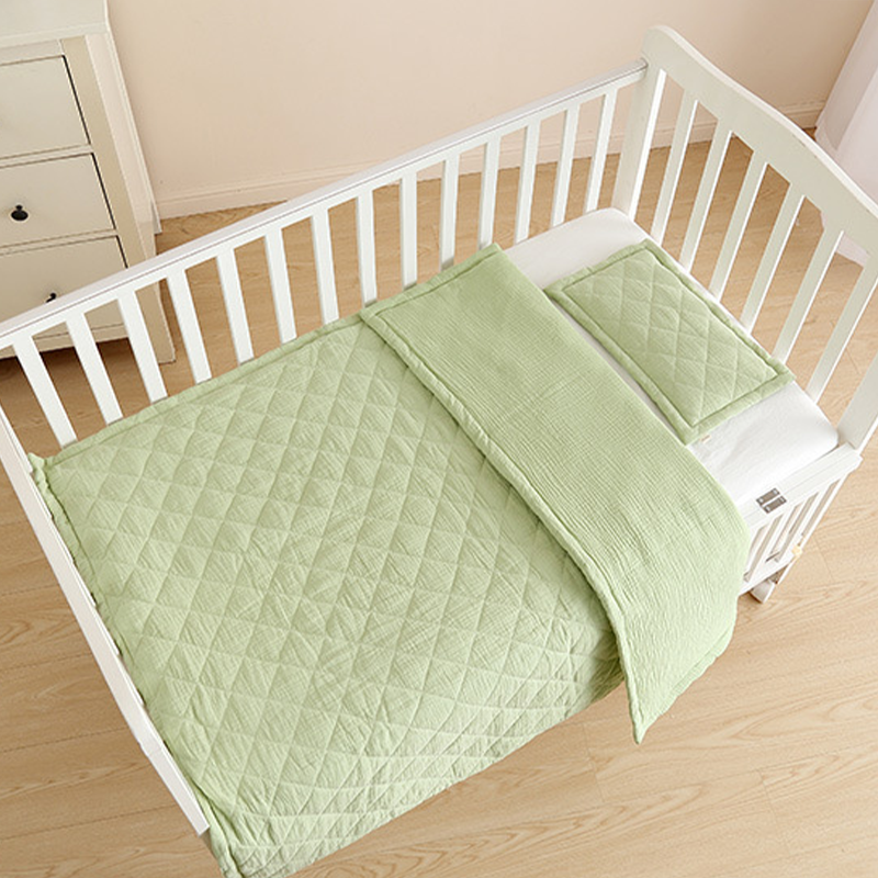 Diamond Quilting with 100% Cotton Baby Blanket & Pillow Ultra Breathable