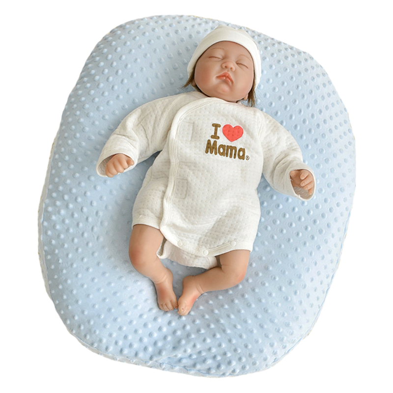 Minky Dots Newborns Babies Pillow with Hand Carry Strap