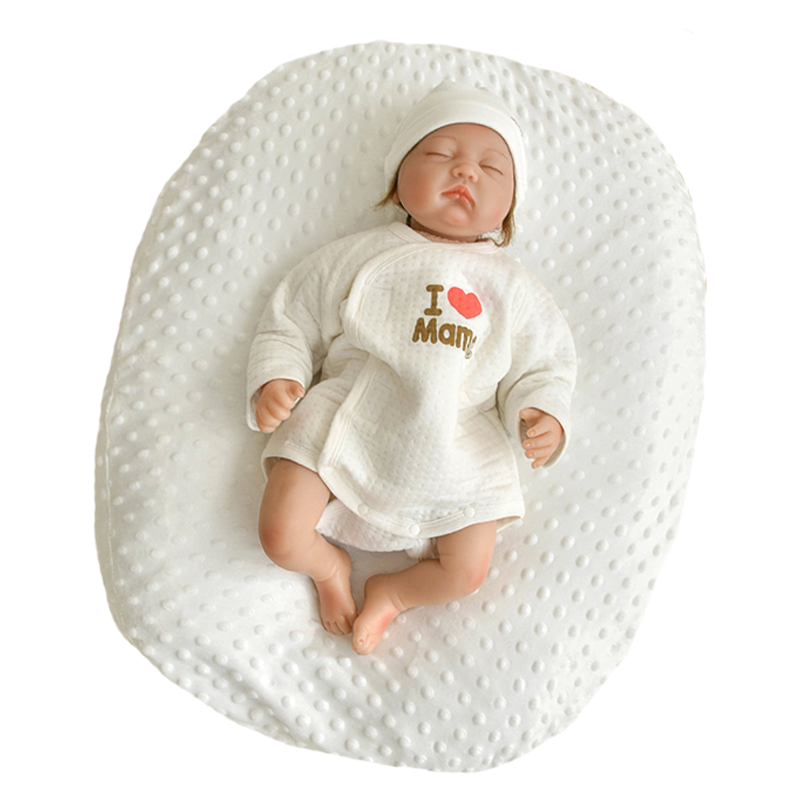 Minky Dots Newborns Babies Pillow with Hand Carry Strap