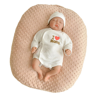 Minky Dots Newborns Babies Pillow with Hand Carry Strap