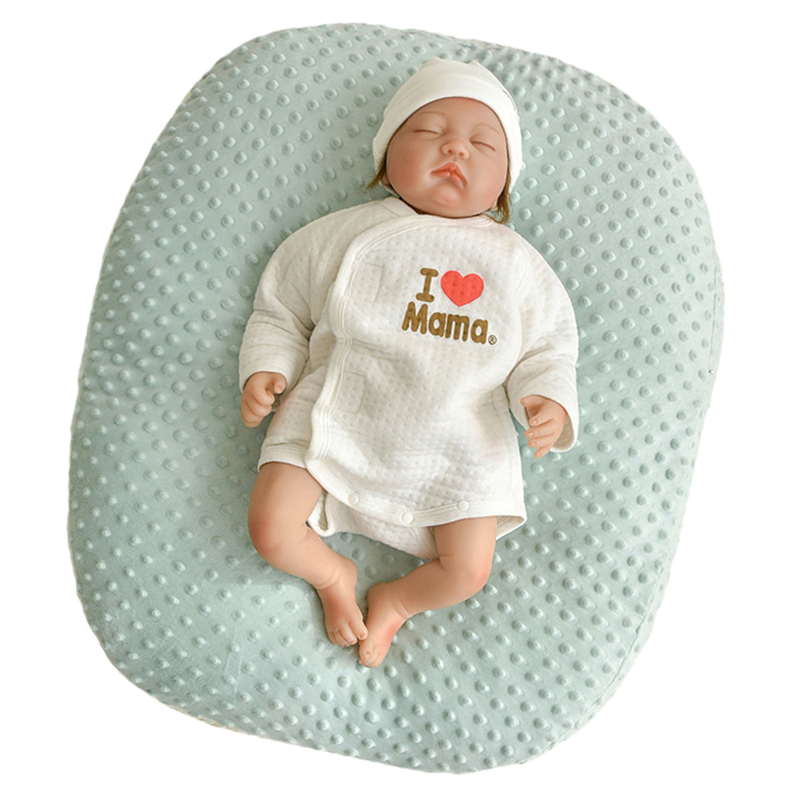 Minky Dots Newborns Babies Pillow with Hand Carry Strap