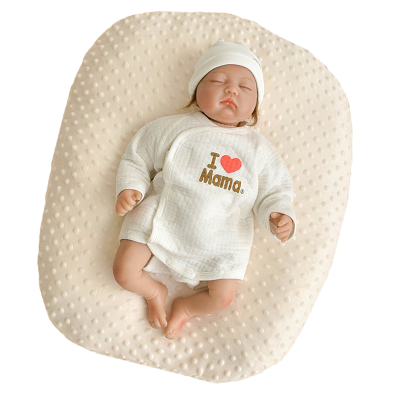Minky Dots Newborns Babies Pillow with Hand Carry Strap