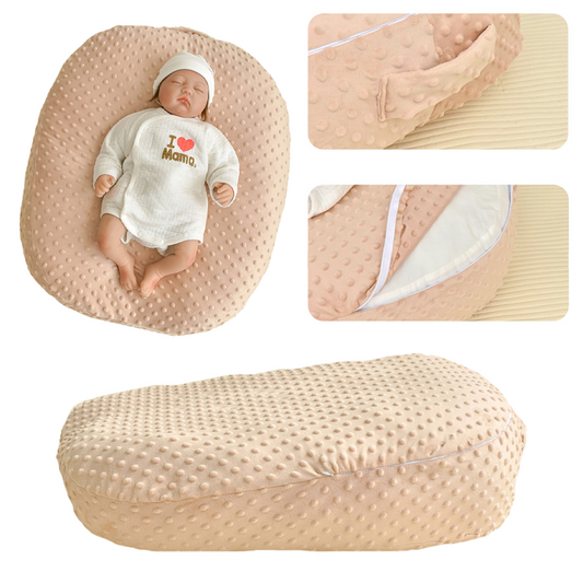 Minky Dots Newborns Babies Pillow with Hand Carry Strap