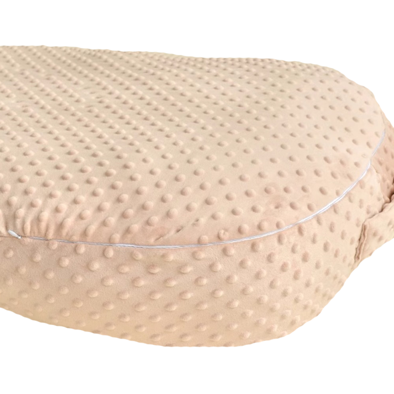 Minky Dots Newborns Babies Pillow with Hand Carry Strap