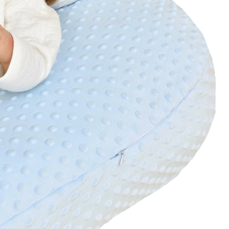 Minky Dots Newborns Babies Pillow with Hand Carry Strap