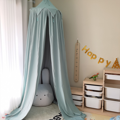 Flags Tassel Large Dome Semi-Shading Hanging Indoor Tent