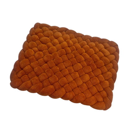 Floor Cushion Custom Seating Rug with Plush & Teddy Braided Play Mat Play Mattress