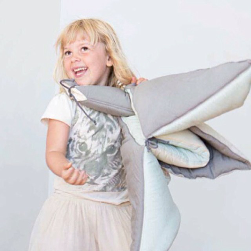 Playmat and Blanket All-in-One Quilted Block Mat Paper Cranes Decor Rug Padding